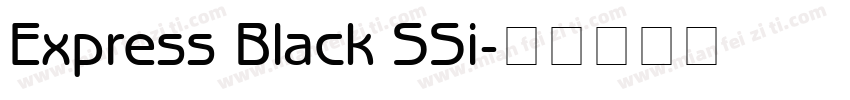 Express Black SSi字体转换